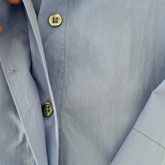 CO Essentials Blue Button-Up Shirt - Size L - Picture 7 of 9